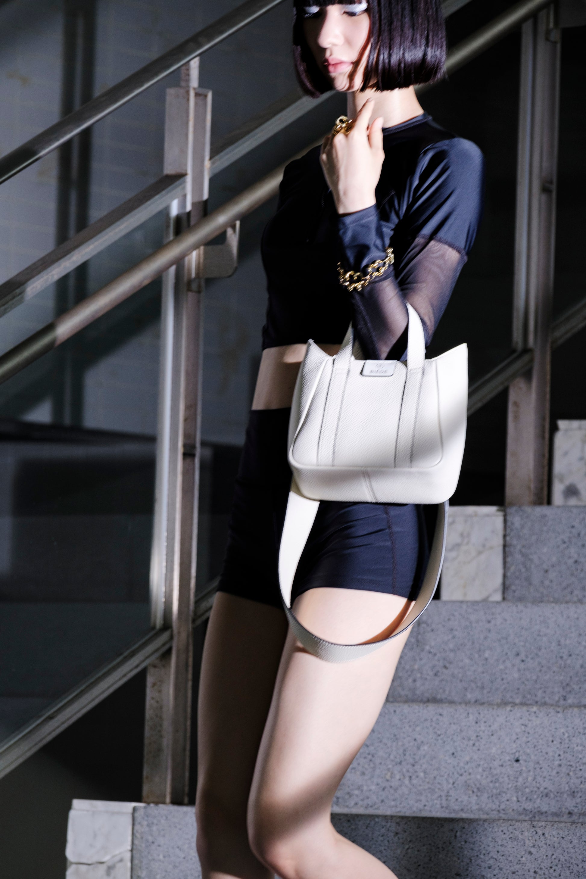 BIÉDE(ビエダ)公式ストア通販 - ELEMENT 23《NEKO》WHITE - BAG / ELEMENT 26《TETRA》RASH GUARD AND BOTTOM SWIMWEAR